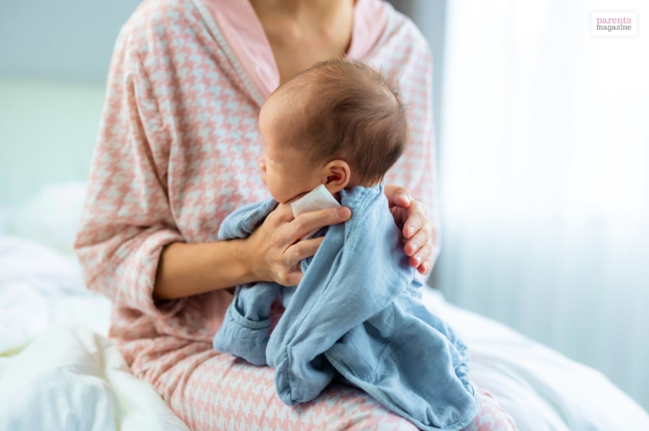 How to Burp a Baby while asleep?